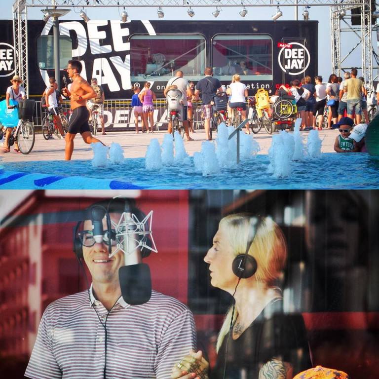 La Pina e Diego Radio Dee jay Riccione